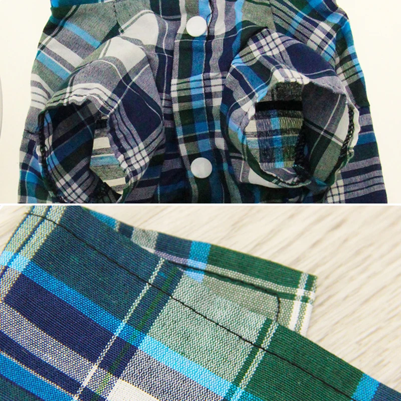 

Summer Classic Plaid Pet Dog Clothes Small Dogs French Bulldog Puppy Dog t-Shirt for Dogs Pets Clothing Breathable Thin Shirts