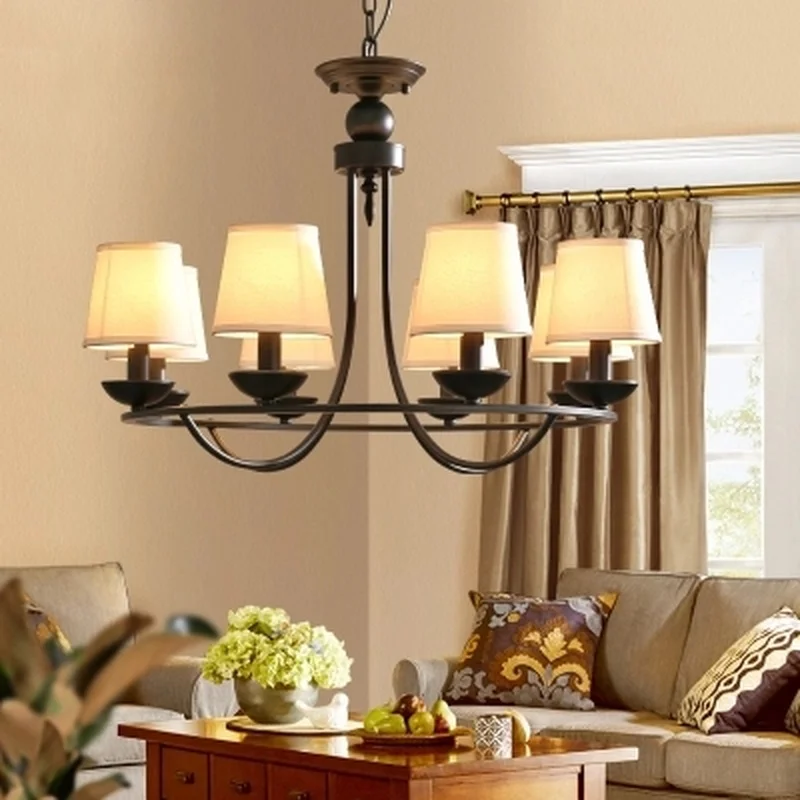 Современные Люстры для гостиной Потолочная светодиодная железная люстра