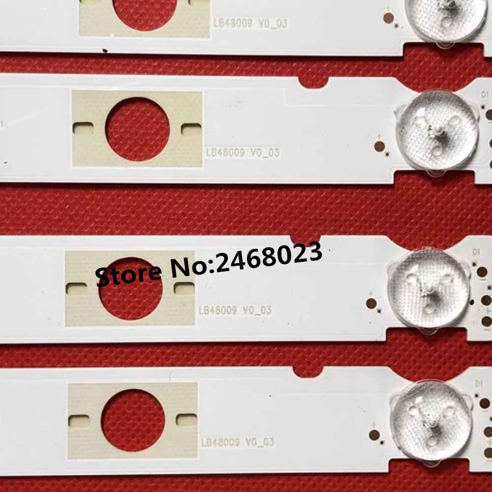 363mm 4leds LED Backlight Lamps strip for So ny 48&quotTV KDL-48W650D LB48009 V0_03 M30900 NS6S480DND02 LSY480WN02-301 KDL-48W653 | Лампы и