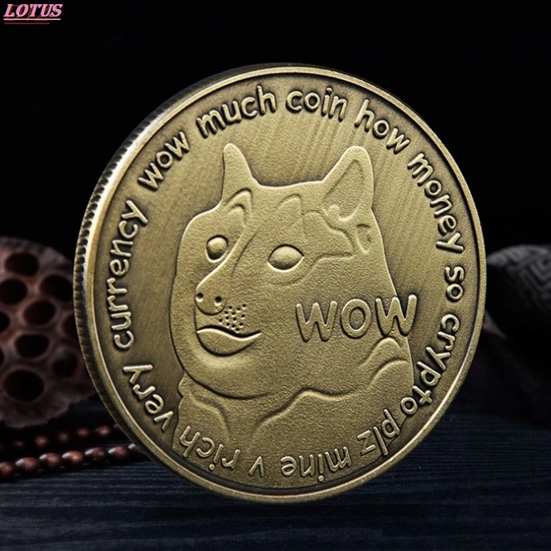 Памятная монета двух цветов с изображением милой собаки коллекция украшений для
