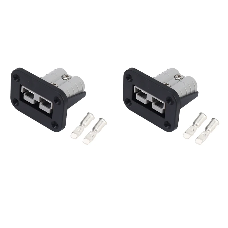 

2X Flush Mount 50 Amp Anderson Plug Mounting Bracket Panel Cover for Caravan Camper Boat Truck