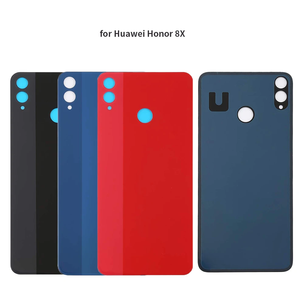 Для Honor8 Задняя стеклянная батарея Корпус Крышка Замена для huawei Honor 8x Honor 8 Lite задняя дверь задний Чехол+ наклейка