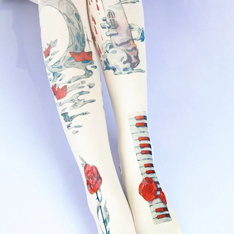 Women's Tights Harajuku Style Printed Pantyhose