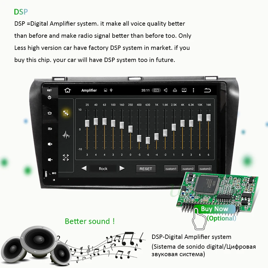 DSP IPS экран Android 9.0 4G 64G телефон для Mazda 3 9 0 2003 стерео навигация задняя система без DVD