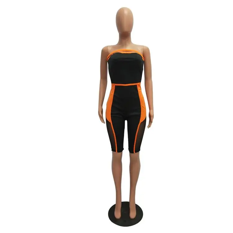 

tracksuit corset trending for see through sleeveless cotton women sexy club wear jumpsuits