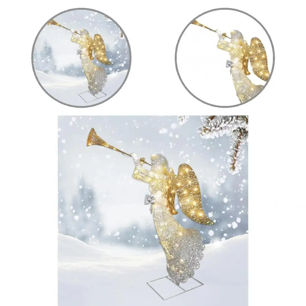 

Модный освещенный декор ангела, портативная яркая выраженная бесцветная скульптура ангела, подсветка ангела, статуя ангела, декор стола