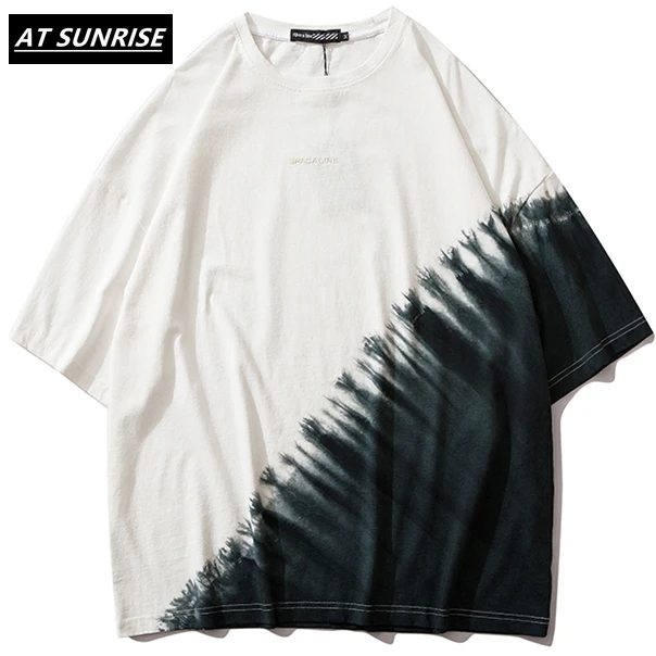 Мужская Уличная футболка в стиле ретро Харадзюку хип-хоп свободная оверсайз с