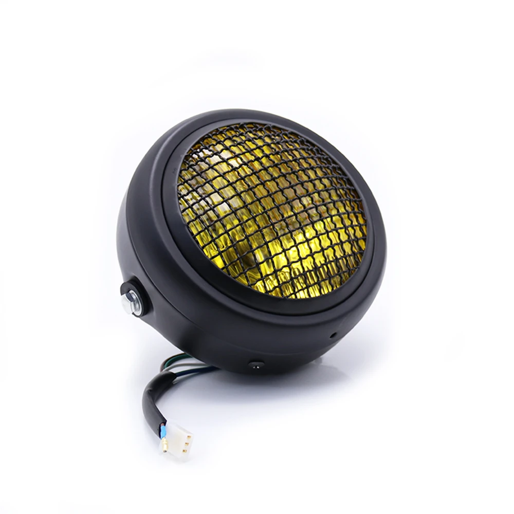 Универсальный ретро мотоцикл фара в сборе для CG125 GN125 скутер гриль стиль фары