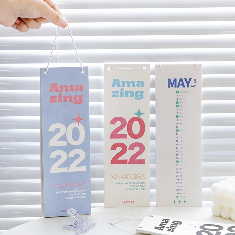 

Подвесной прямоугольный календарь, на 2022 год, органайзер для ежедневного расписания, украшение для офисного стола