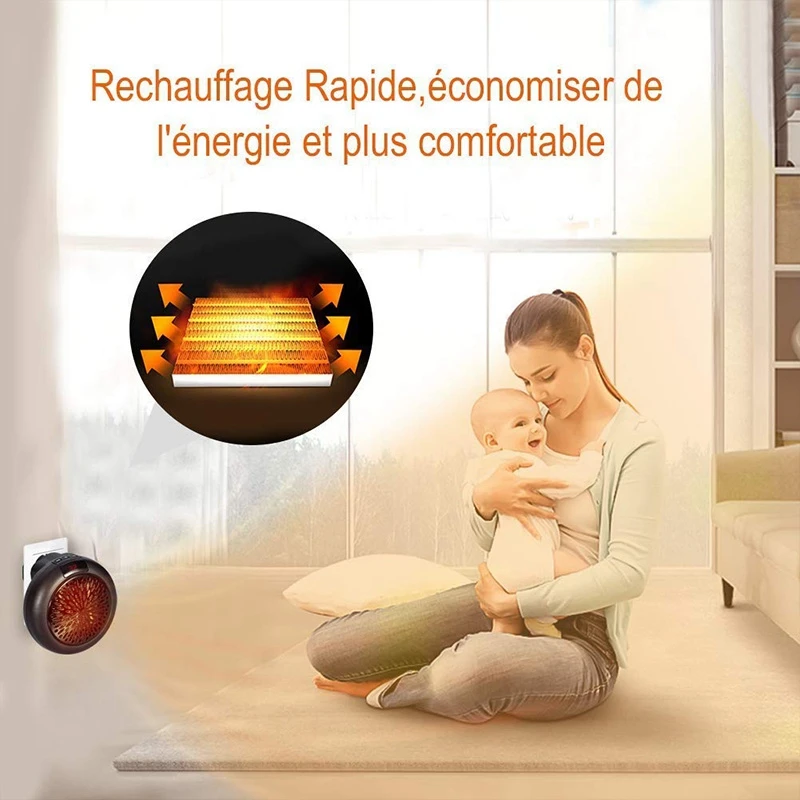 Электрический настенный обогреватель Мини Портативный подключаемый