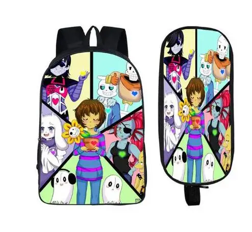Undertale рюкзак Sans And Papyrus школьные рюкзаки для мальчиков и девочек детские сумки