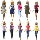 NK 1 комплект кукольный наряд повседневная одежда рубашка милая блузка Спортивное платье юбка Одежда для куклы Барби аксессуары для детей игрушка JJ