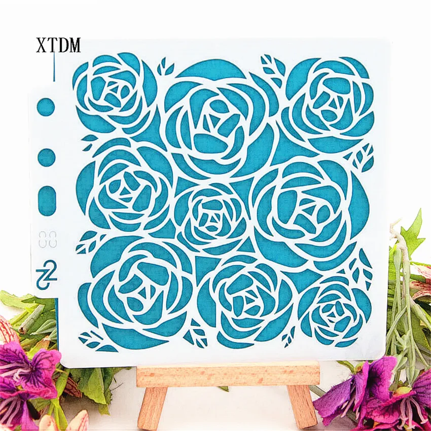 Пластиковая форма в виде лепестков розы трафареты сделай сам для скрапбукинга