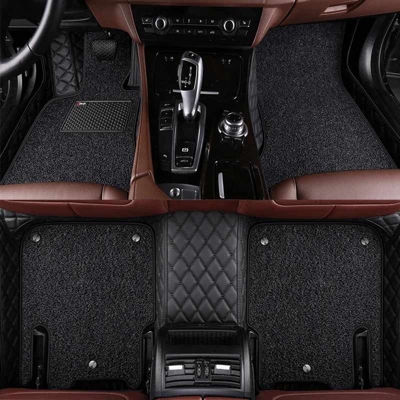 

Custom car floor mat for ford fusion Focus2 3 fiesta mk7s-max ranger explorer 5 Mondeo kuga Edge Aout styling car Accessories