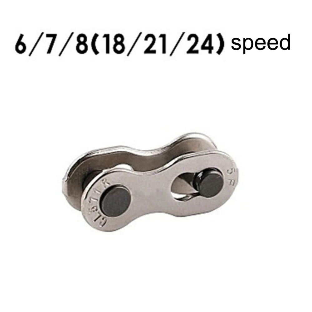 10 пар велосипедная цепь звено серебро отсутствует соединители для 6 скоростей