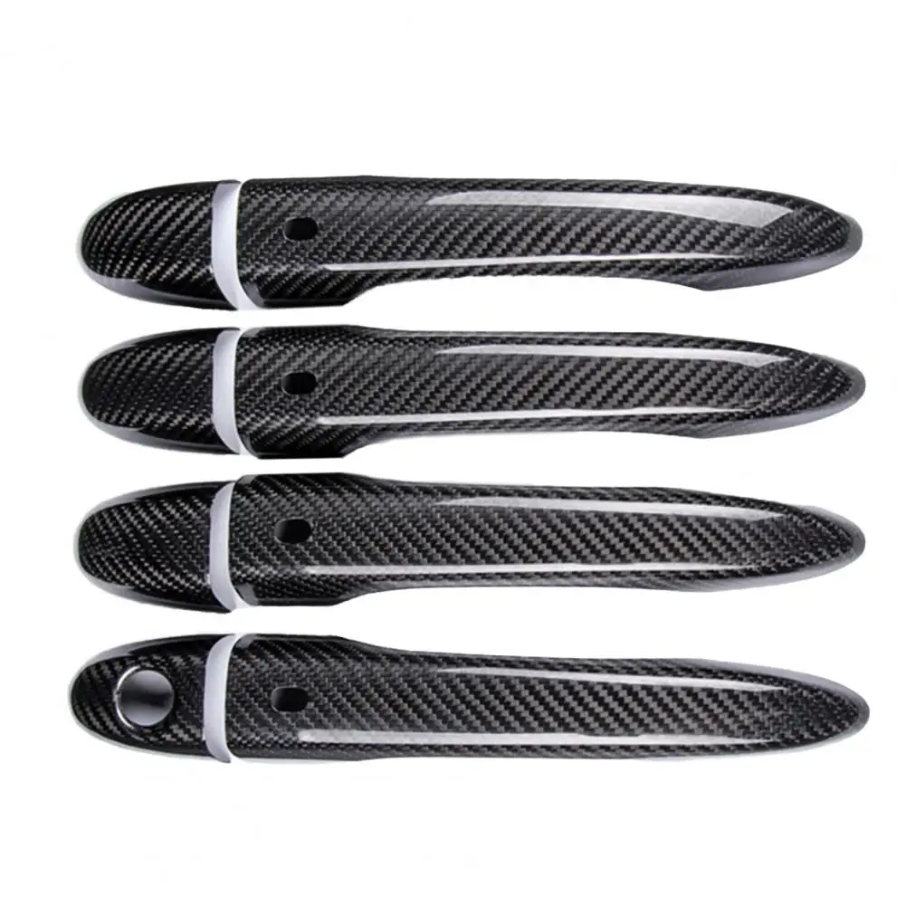 

Hot Sales!!! 4Pcs Door Handle Full Three-dimensional Sense CAC Multi-axis Trimming No Broken Lines Oxidation Resistance Anti-UV