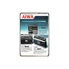 Металлический оловянный знак AIWA кассетный плеер Бар Паб домашний винтажный Ретро плакат для кафе искусство