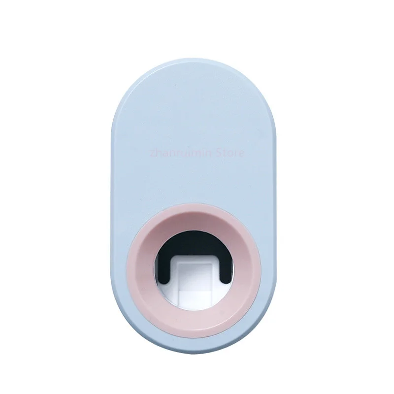Kit de exprimidor de pasta de dientes, estante para cepillos de dientes, soporte montado en la pared, autom&aacute;tico y adhesivo, succi&oacute;n-1