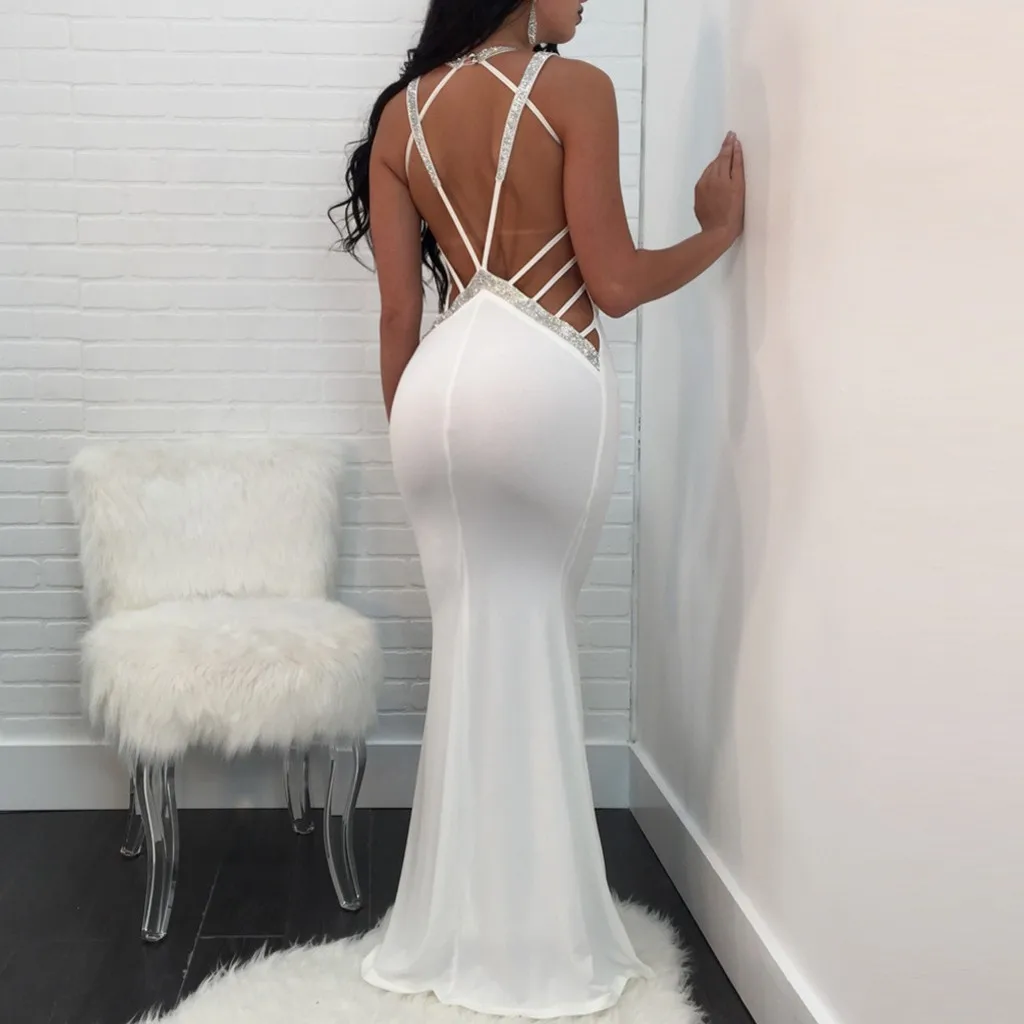 Женское платье летнее сексуальное однотонное женское до пола праздвечерние чное