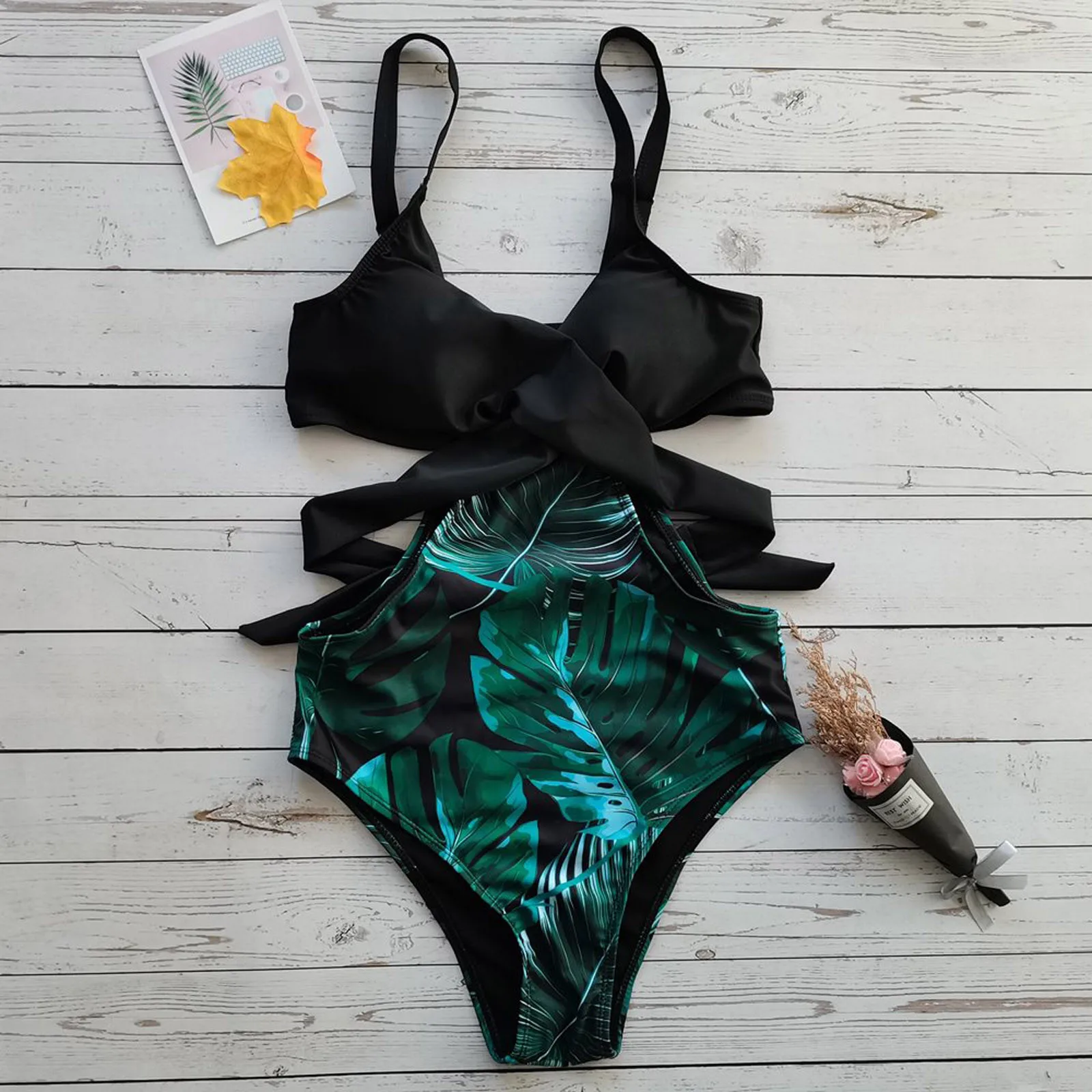 

Женский сексуальный купальник с принтом, ретро купальные костюмы, сексуальное пляжное бикини с открытой спиной, монокини, купальник, купаль...