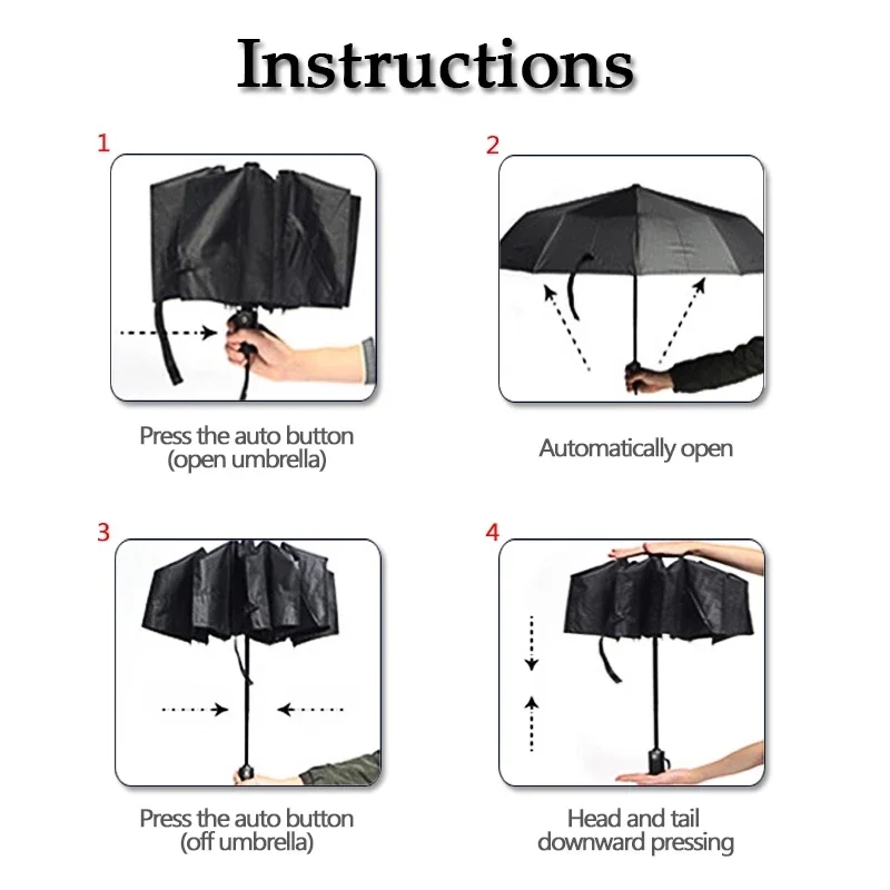 Car Styling Three-fold Double Layer Umbrella Windproof Automatic Sun Beach For NISSAN Accessories | Автомобили и мотоциклы