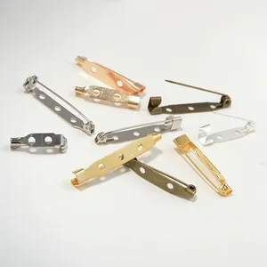 20 шт.лот 15 20 25 30 мм Брошь шпильки тыльная медная Золотая Серебряная Брошь шпильки для изготовления ювелирных изделий DIY