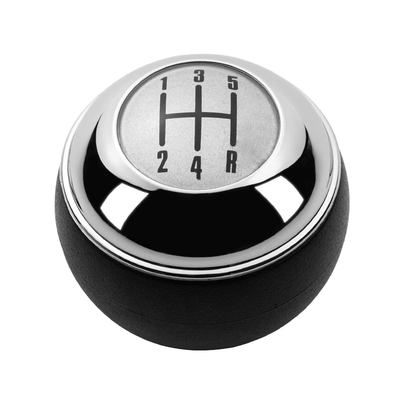 5 Speed Gear Shift Knob Lever Shifter Handle Ball Chrome Plated Black Letters For Mini R50 2000-2006 R52 R53 2002-2008
