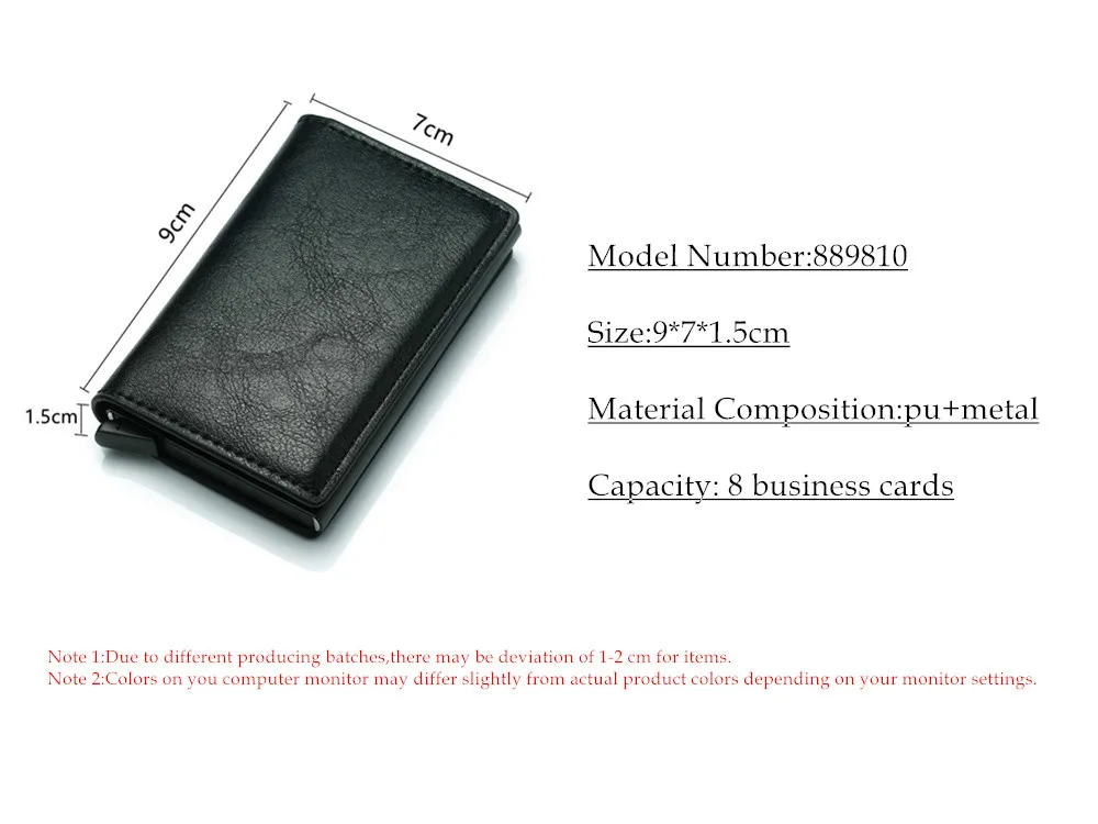 ZOVYVOL Rfid кошелек, кредитный держатель для карт, стикер, визитная карточка, карманные деньги держатель для карт, держатель для карт, металлический держатель для карт, защита