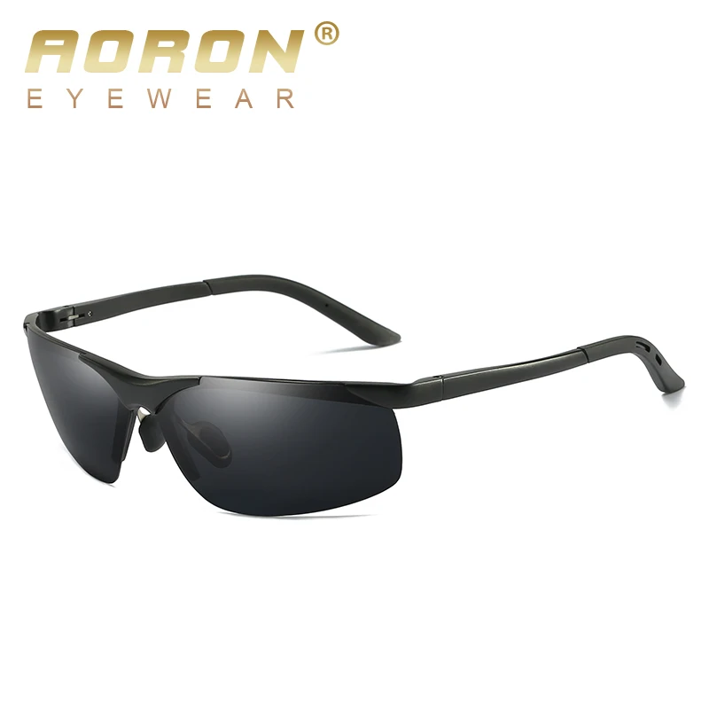 Солнцезащитные очки AORON мужские/женские UV 400 поляризационные в металлической