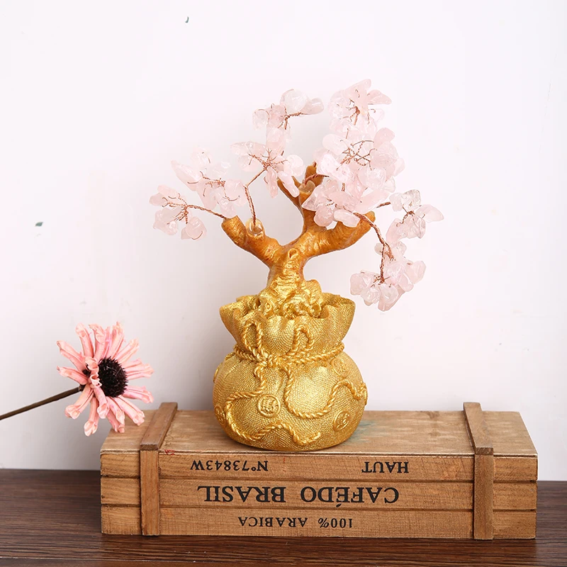 1 шт для денег богатства дерево детей с украшением в виде кристаллов Стиль