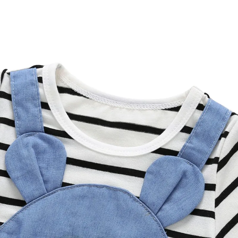 Детский летний комбинезон с коротким рукавом мультяшным принтом | Мать и ребенок