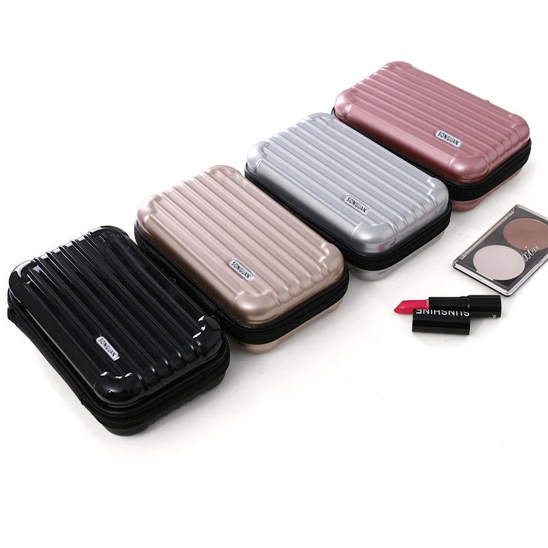 Мини чемоданная форма органайзер для макияжа косметичка путешествий