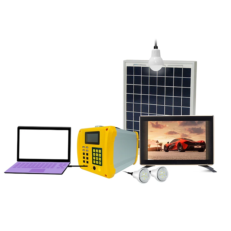 baratas Mais Novo Suporte Portátil De Carregamento, Tv, Ventilador, Telefone De Carregamento Multifuncional Portátil Casa Sistema De Energia Solar