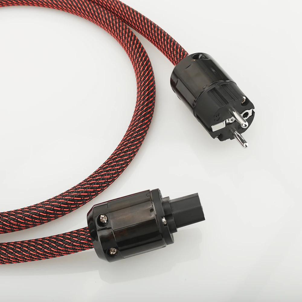 Высококачественный Кабель питания Schuko из чистой меди для аудиооборудования шнур