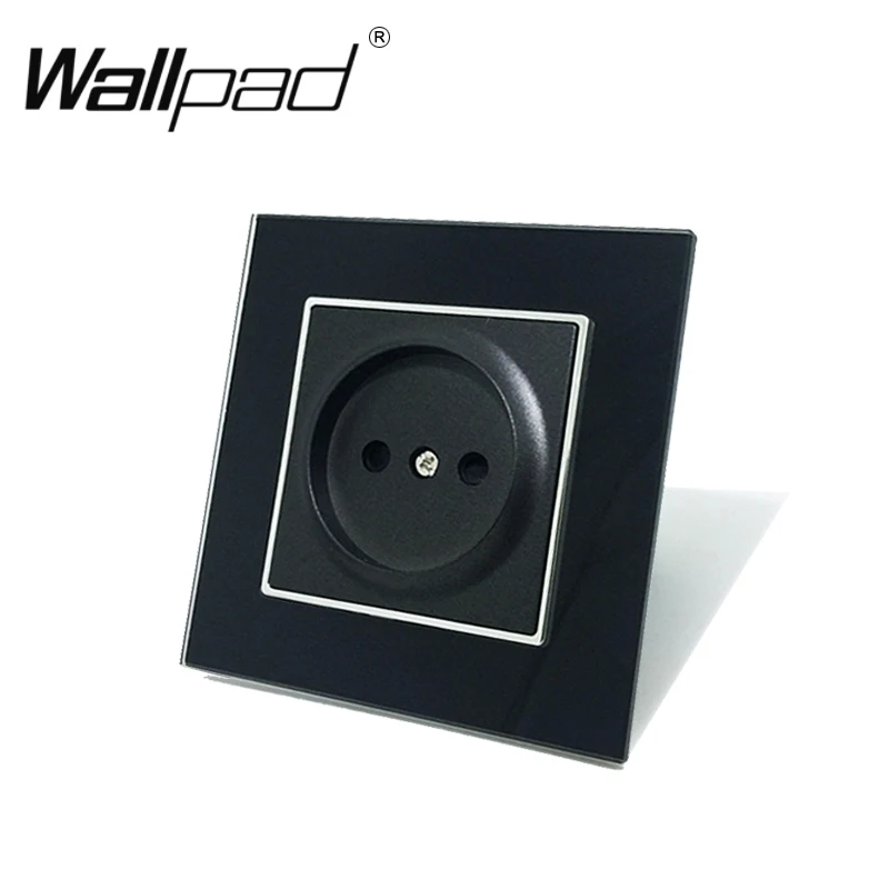 ЕС русский Стандартный розетка с когтями Wallpad белый Стекло Панель Schuko русской