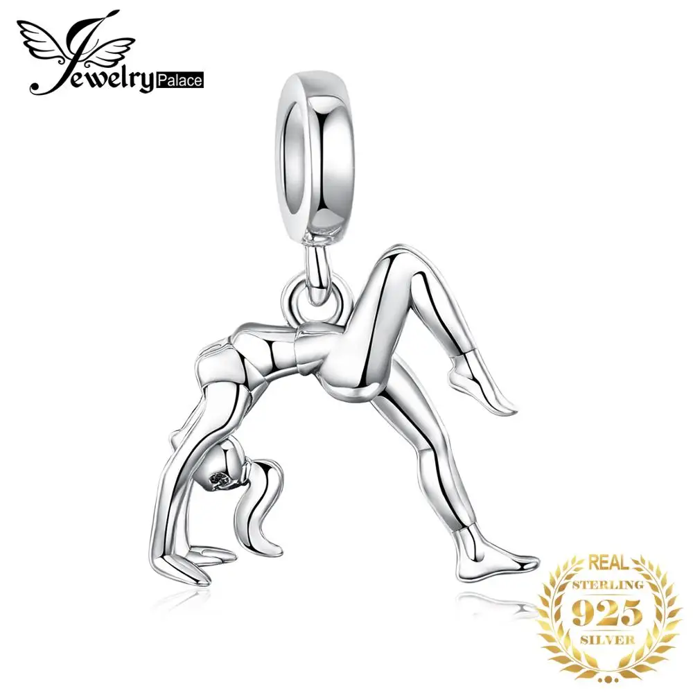 JewelryPalace Dangling Girl 925 Sterling Silver Beads Charms Original For Bracelet original Jewelry Making | Украшения и