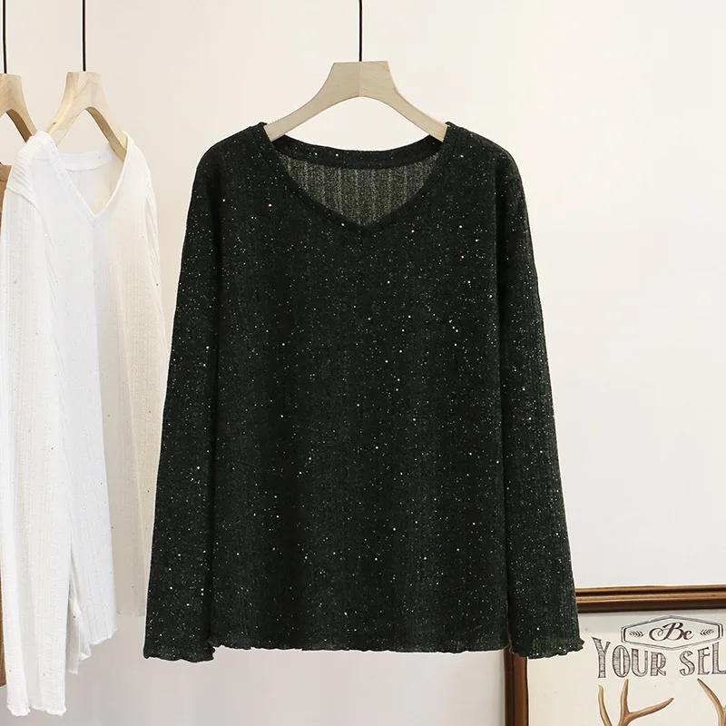 Fil-Lumiere трикотажные футболки женские 2020 Весна длинный рукав сплошной цвет топы