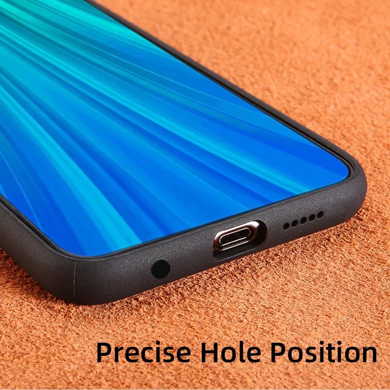 Чехол из натуральной коровьей замши для сотового телефона Xiaomi Redmi Note 8 7 Pro 8T чехол