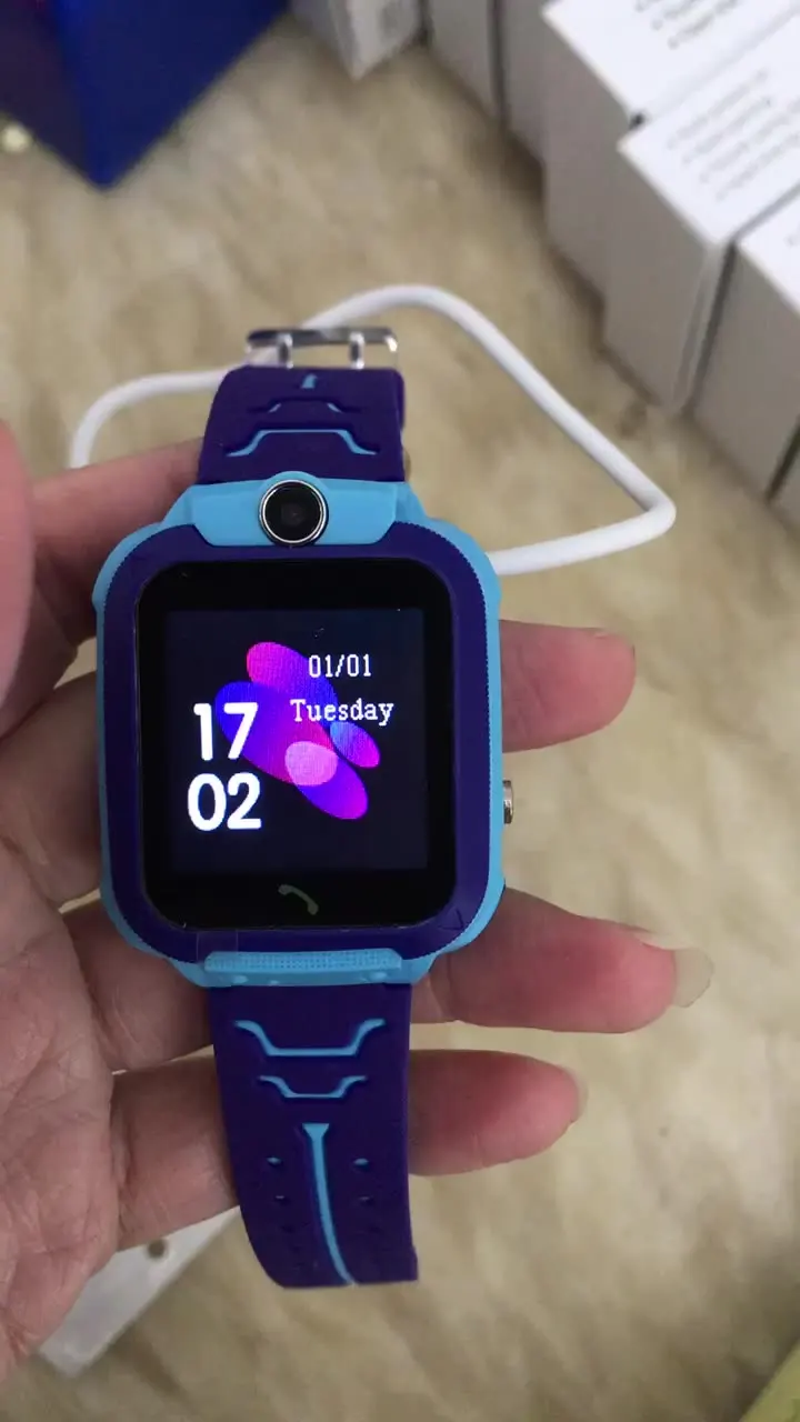 

2021 Kids Smart Watch Reloj 4G video Call GPS LBS boy girl Tracking Waterproof BT Android Children Phone Smartwatch Q12 for kids