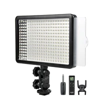 new godox 308c bi color dimmable 33005500k led video led video studio light lamp professional video light with remote control