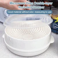 new microwave plastic oven steamer kitchen utensils round plastic microwave oven kitchen cooking tools