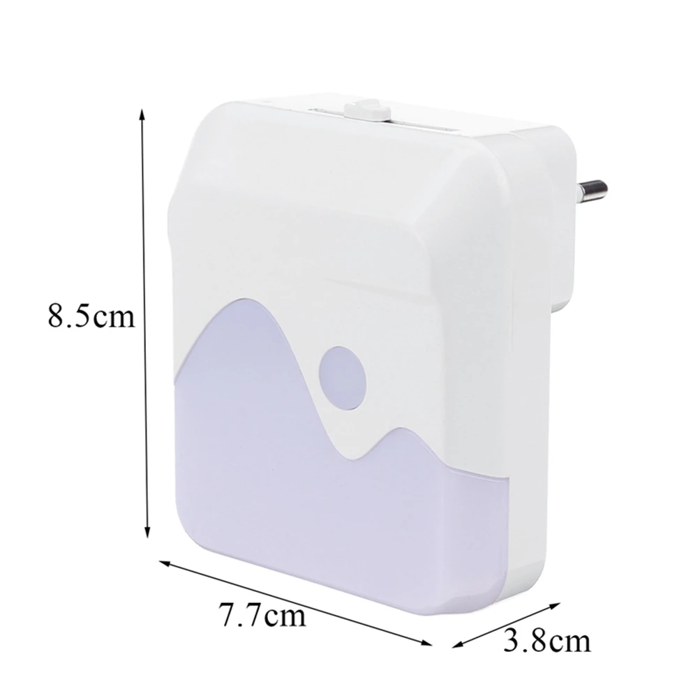 

LED Night Light Mini Light Sensor Control 110V-240V Warm White EU US Plug Energy Saving Lamp For Living Room Bedroom Lighting