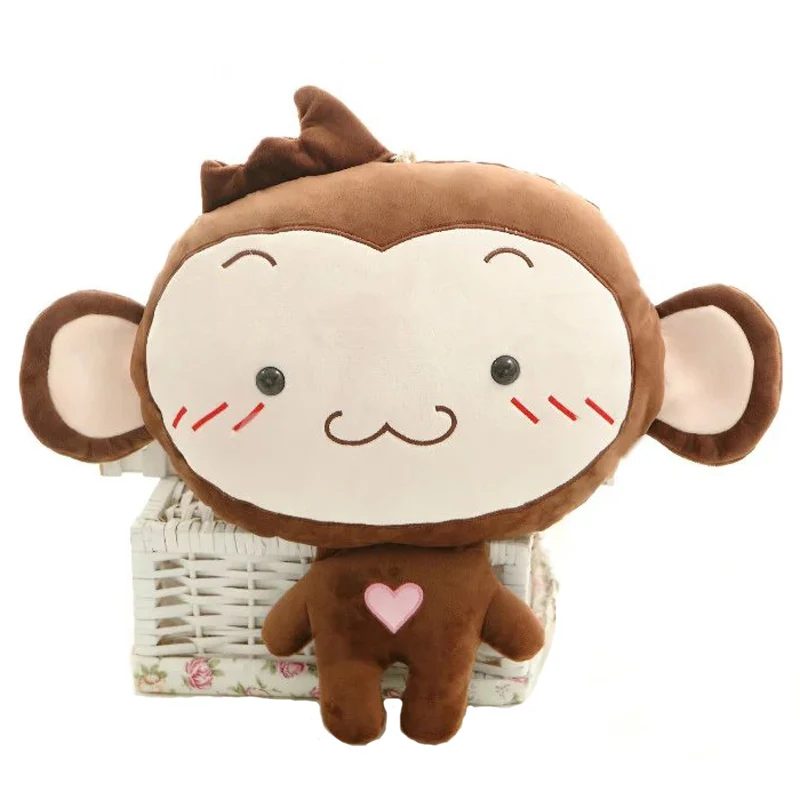 Милая обезьянка портативное одеяло плюшевые игрушки грелка для рук мягкие куклы