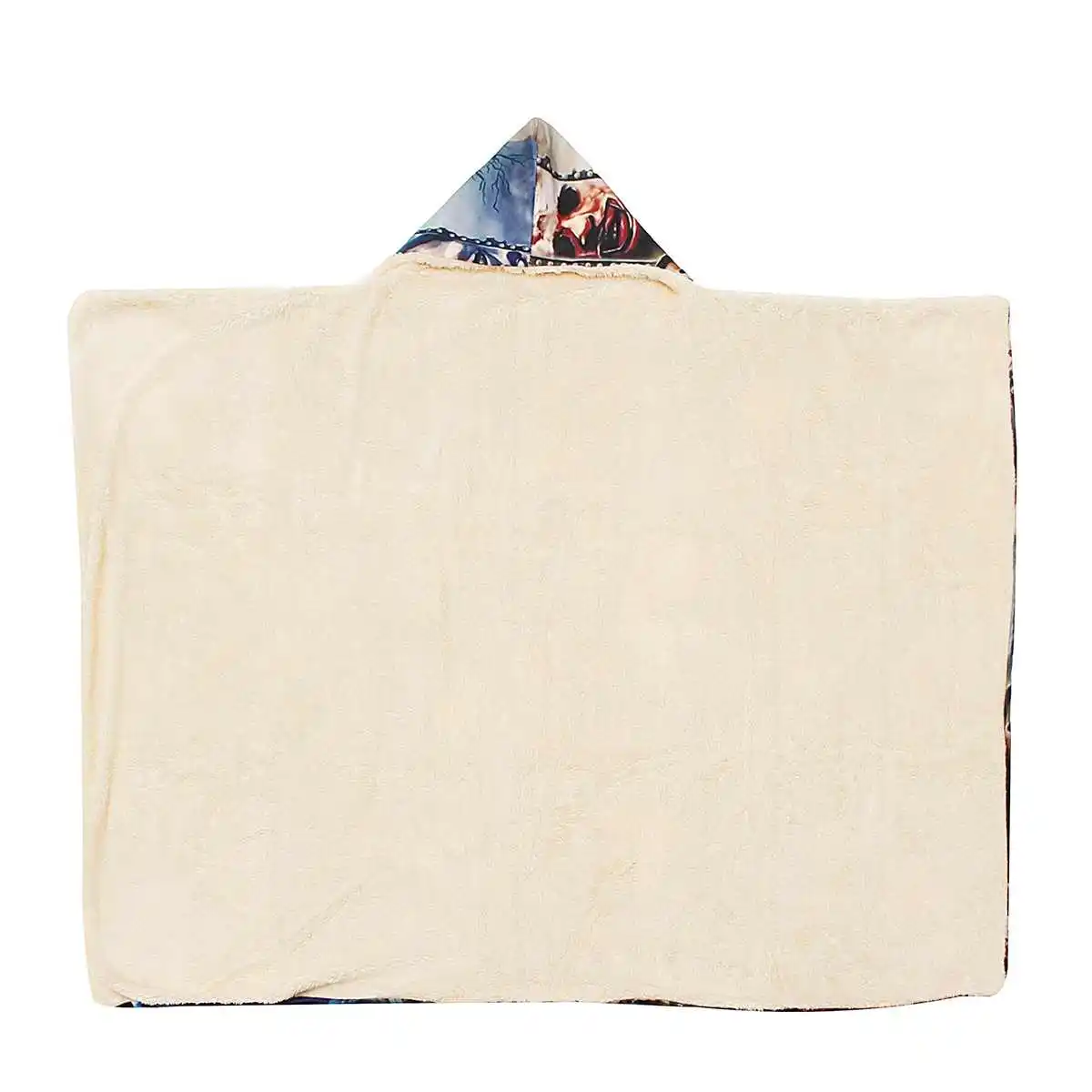 Одеяло с капюшоном из фильма ужасы флисовое удобное покрывало микрофибры 150 х13 0