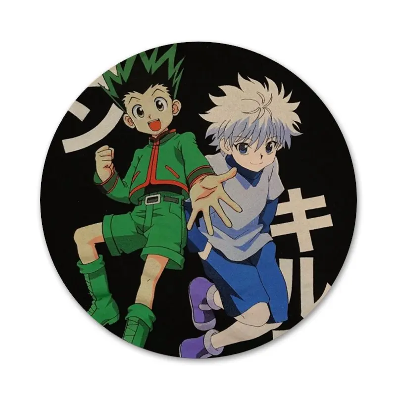 

58mm Anime Hunter x Hunters Badge Brooch Pin Accessories For Clothes Backpack Decoration gift