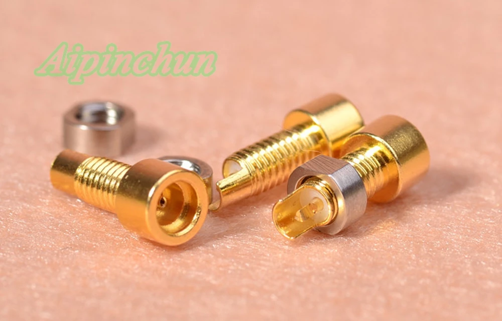 2 шт. DIY MMCX разъем для наушников гнездо крепление паяльные иглы позолоченные