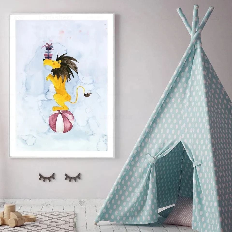 

Canvas Painting Nursery I Love You More Cartoon Art Nordic Posters and Prints Wall Pictures for Living Room Decor Unframe