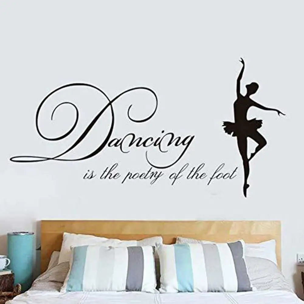 Танцы это стихи виниловые настенные наклейки с цитатами предложения домашний