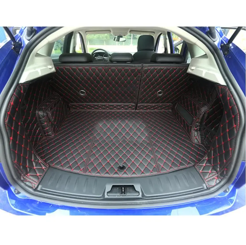 for jaguar e-pace leather car trunk mat 2017 2018 2019 2020 cargo liner boot rug carpet luggage wearable styling