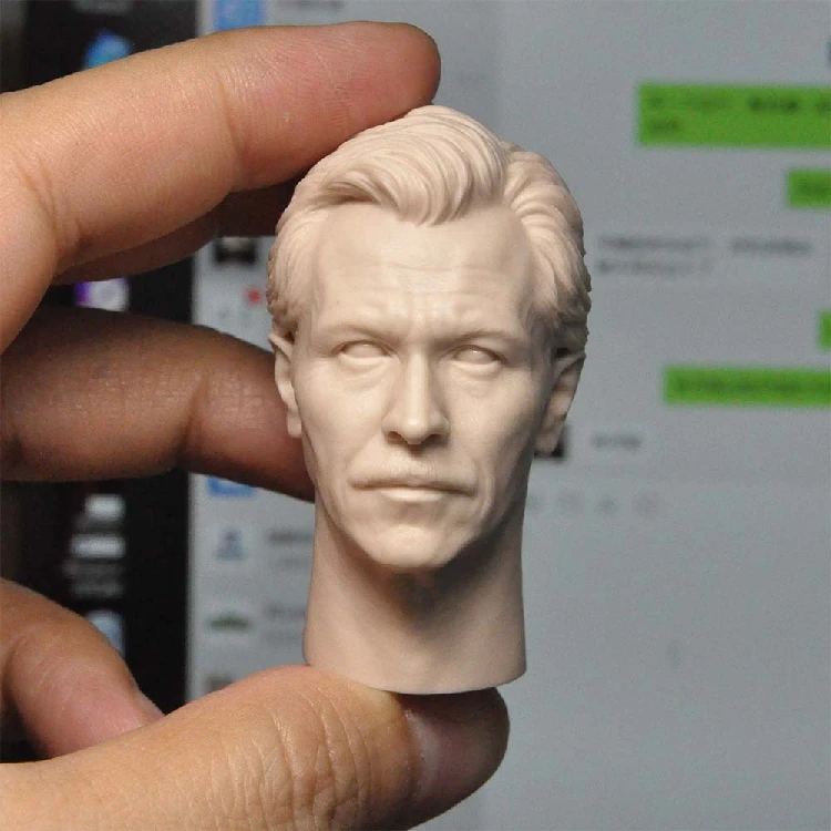 

1/6 Scale Officer Gordon Unpainted Head Models Sculpt for 12''Figures Bodies Accessories DIY